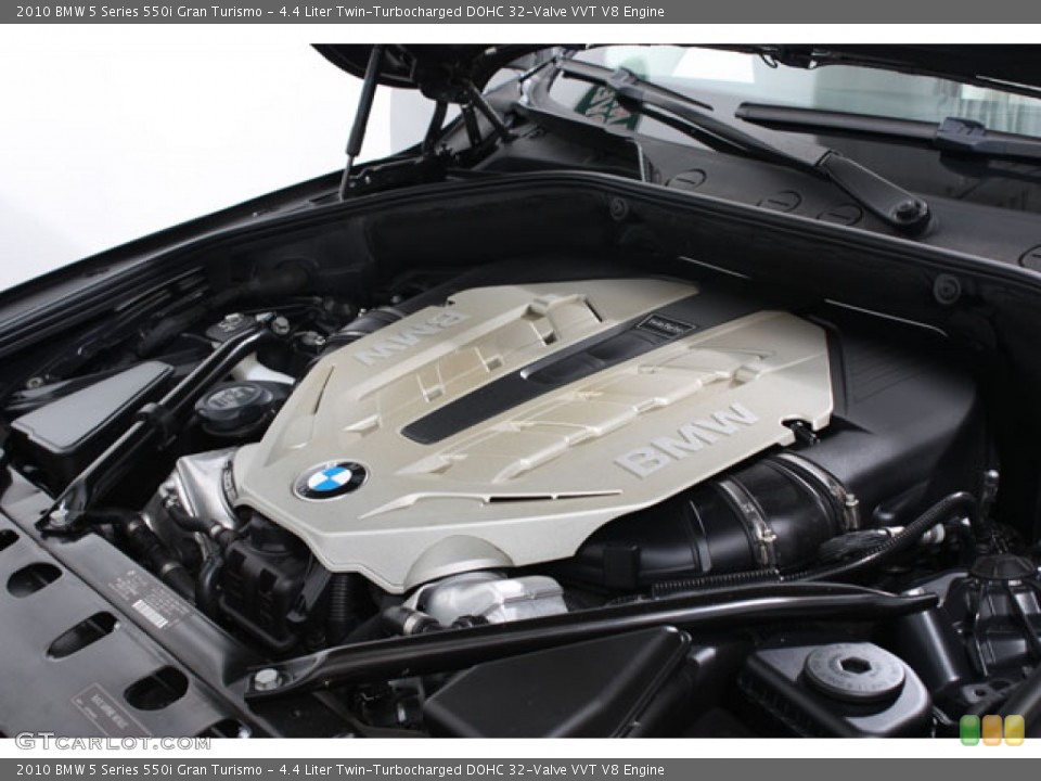 4.4 Liter Twin-Turbocharged DOHC 32-Valve VVT V8 Engine for the 2010 BMW 5 Series #61927942