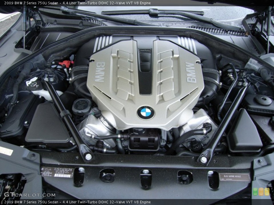4.4 Liter Twin-Turbo DOHC 32-Valve VVT V8 Engine for the 2009 BMW 7 Series #61936652