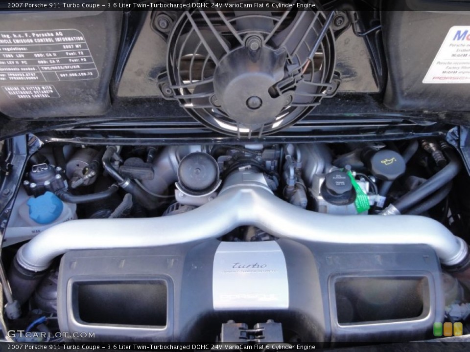 3.6 Liter Twin-Turbocharged DOHC 24V VarioCam Flat 6 Cylinder Engine for the 2007 Porsche 911 #61953815