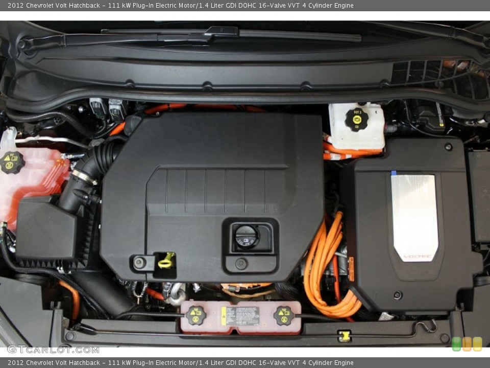 111 kW Plug-In Electric Motor/1.4 Liter GDI DOHC 16-Valve VVT 4 Cylinder Engine for the 2012 Chevrolet Volt #61962899