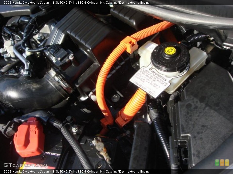1.3L SOHC 8V i-VTEC 4 Cylinder IMA Gasoline/Electric Hybrid Engine for the 2008 Honda Civic #61974675
