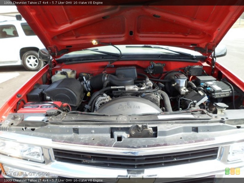 5.7 Liter OHV 16-Valve V8 Engine for the 1999 Chevrolet Tahoe #61975119