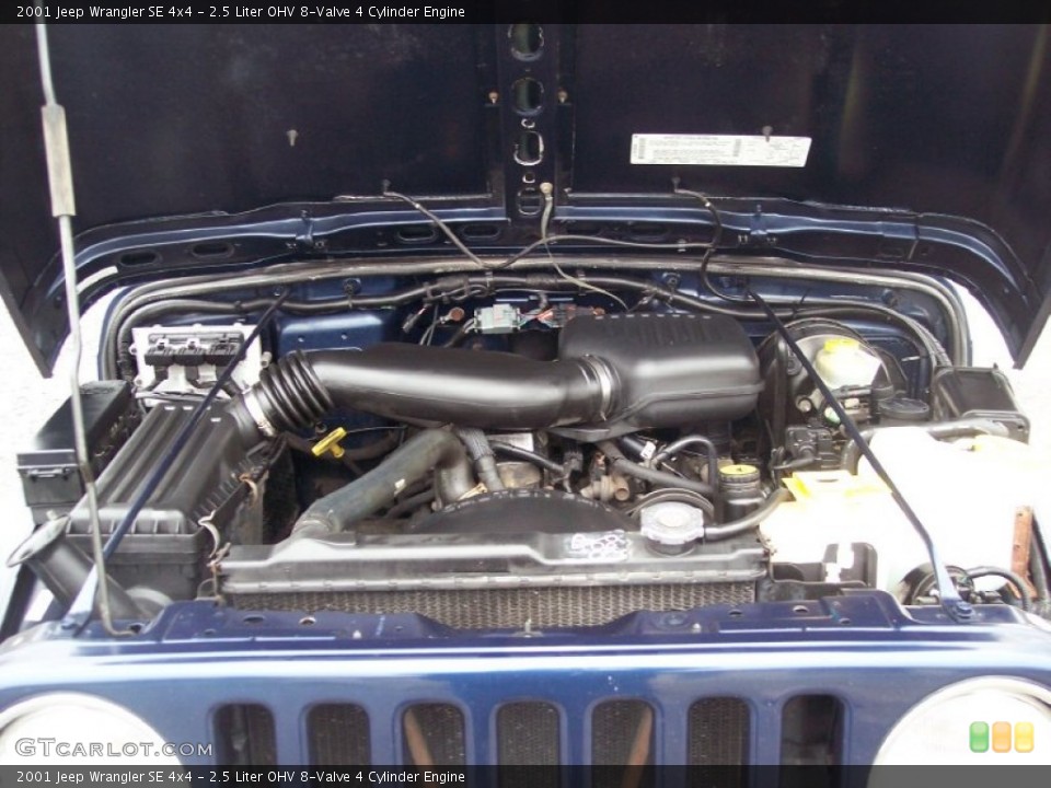 2.5 Liter OHV 8-Valve 4 Cylinder Engine for the 2001 Jeep Wrangler #62015457
