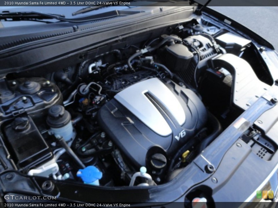 3.5 Liter DOHC 24-Valve V6 Engine for the 2010 Hyundai Santa Fe #62028354