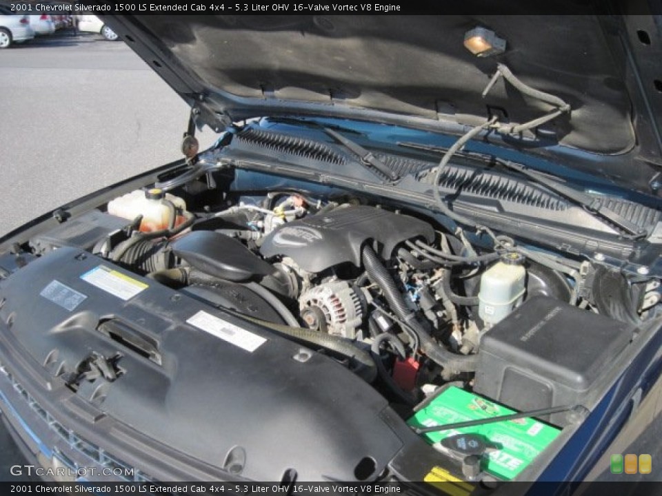 5.3 Liter OHV 16-Valve Vortec V8 Engine for the 2001 Chevrolet Silverado 1500 #62035614