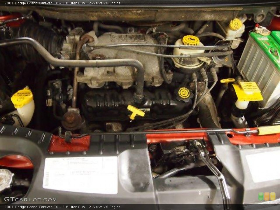 3.8 Liter OHV 12-Valve V6 Engine for the 2001 Dodge Grand Caravan #62047254