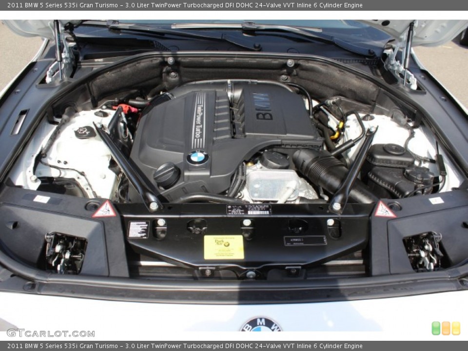 3.0 Liter TwinPower Turbocharged DFI DOHC 24-Valve VVT Inline 6 Cylinder Engine for the 2011 BMW 5 Series #62051100