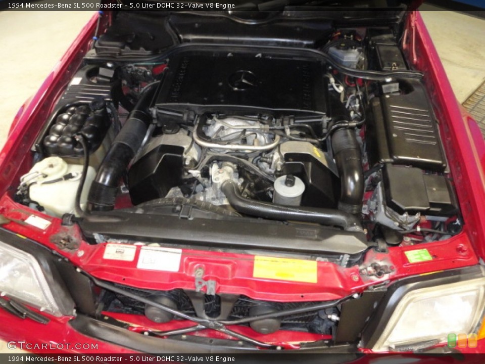 5.0 Liter DOHC 32-Valve V8 1994 Mercedes-Benz SL Engine