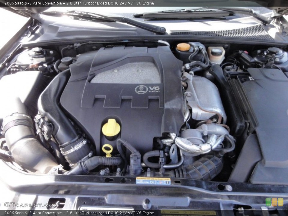 2.8 Liter Turbocharged DOHC 24V VVT V6 Engine for the 2006 Saab 9-3 #62072954