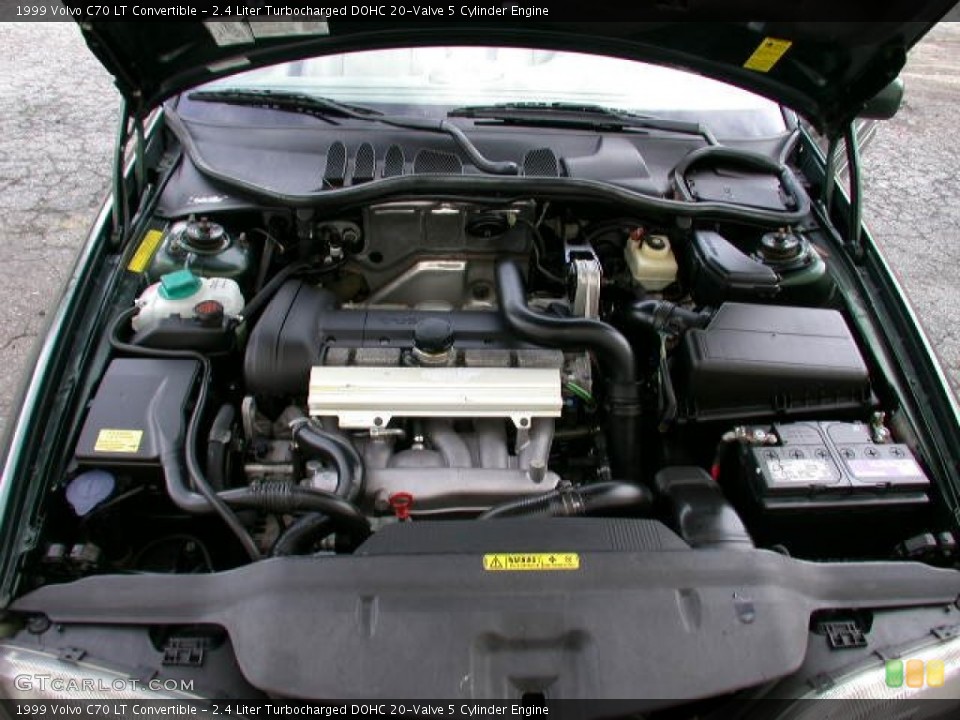 2.4 Liter Turbocharged DOHC 20-Valve 5 Cylinder 1999 Volvo C70 Engine