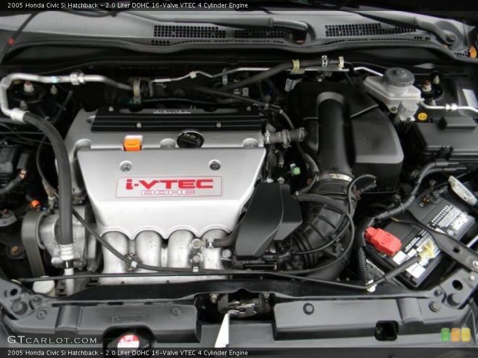 2.0 Liter DOHC 16-Valve VTEC 4 Cylinder 2005 Honda Civic Engine