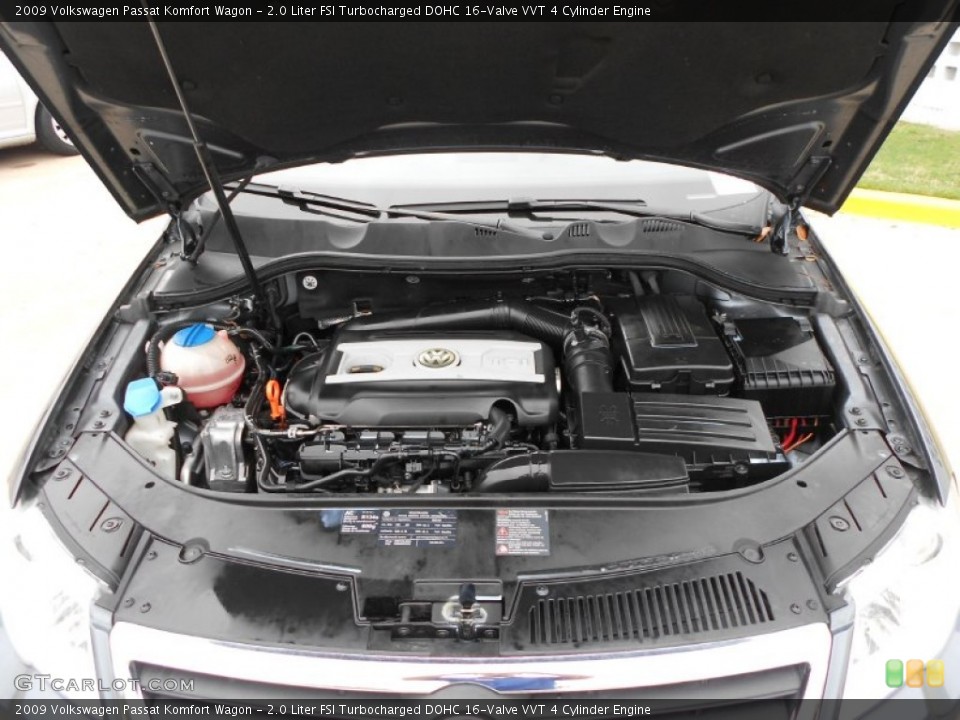 2.0 Liter FSI Turbocharged DOHC 16-Valve VVT 4 Cylinder Engine for the 2009 Volkswagen Passat #62118736
