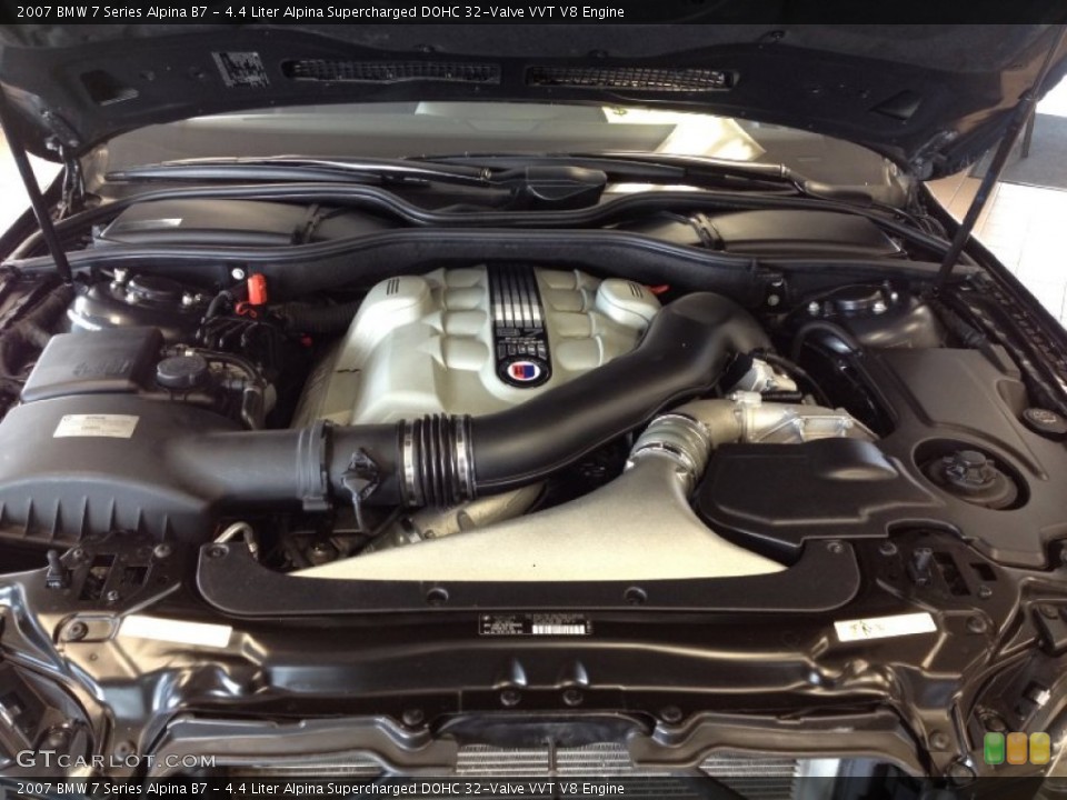 4.4 Liter Alpina Supercharged DOHC 32-Valve VVT V8 Engine for the 2007 BMW 7 Series #62149743
