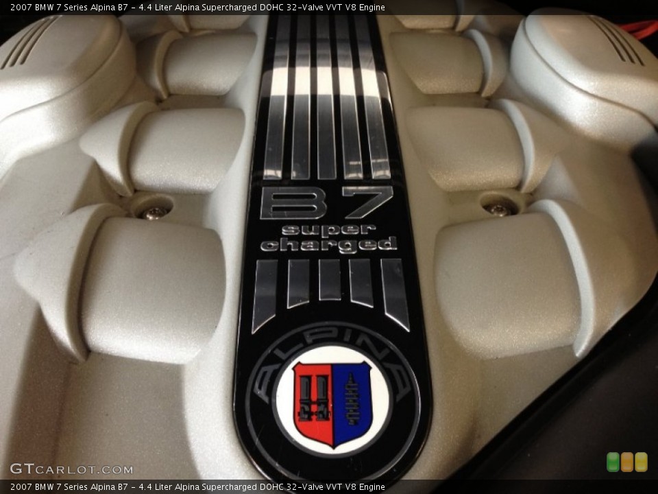 4.4 Liter Alpina Supercharged DOHC 32-Valve VVT V8 Engine for the 2007 BMW 7 Series #62149752