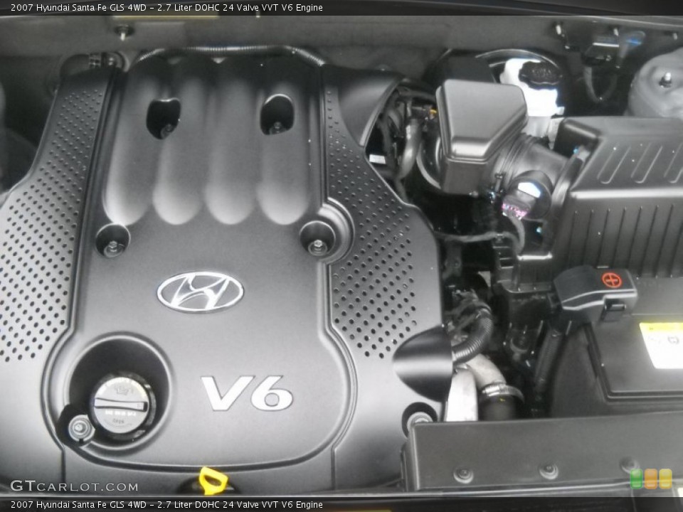 2.7 Liter DOHC 24 Valve VVT V6 Engine for the 2007 Hyundai Santa Fe #62150785