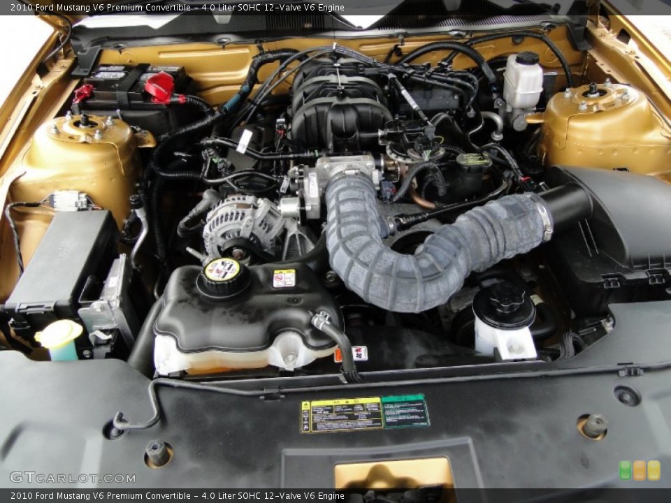 4.0 Liter SOHC 12-Valve V6 Engine for the 2010 Ford Mustang #62173996