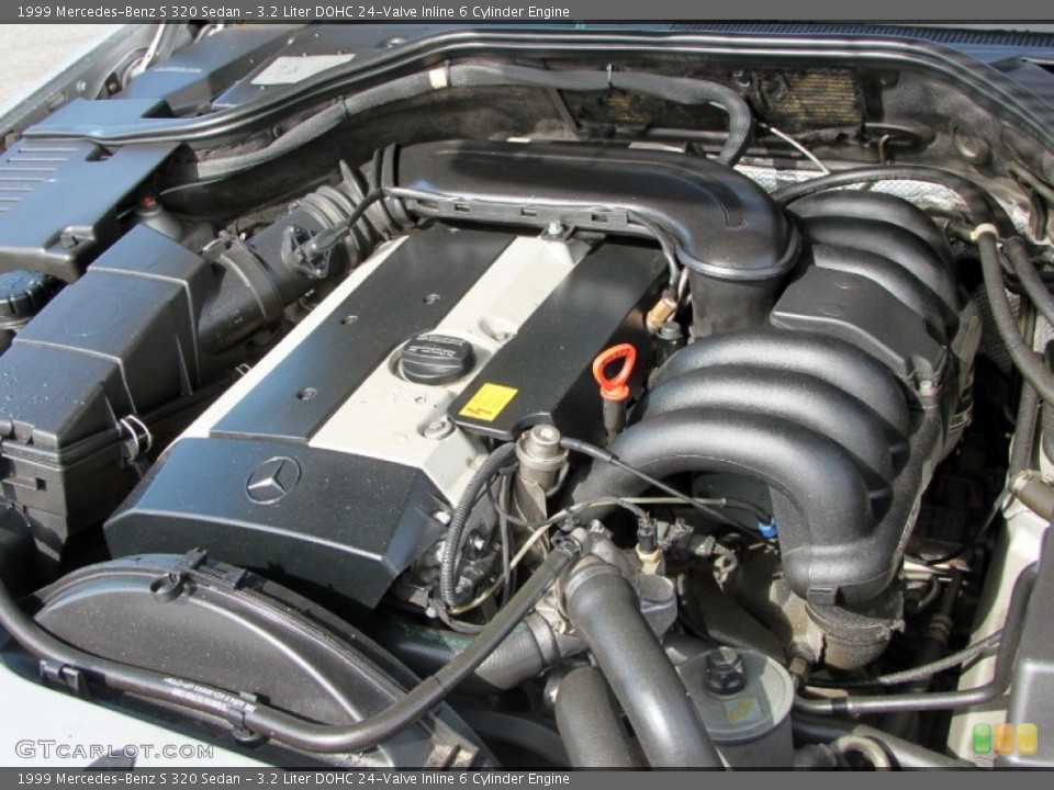 3.2 Liter DOHC 24-Valve Inline 6 Cylinder Engine for the 1999 Mercedes-Benz S #62183869
