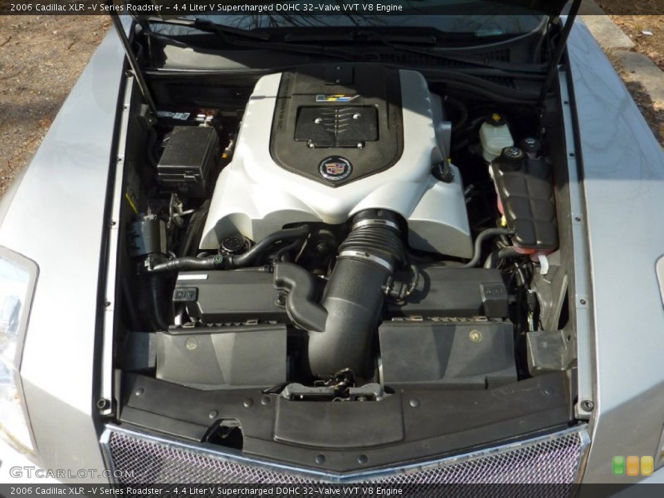 4.4 Liter V Supercharged DOHC 32-Valve VVT V8 2006 Cadillac XLR Engine