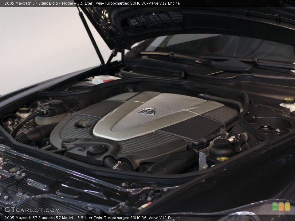 5.5 Liter Twin-Turbocharged SOHC 36-Valve V12 Engine for the 2005 Maybach 57 #62205140