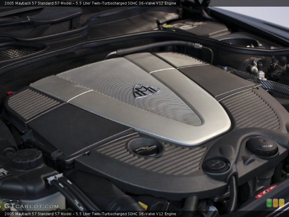 5.5 Liter Twin-Turbocharged SOHC 36-Valve V12 Engine for the 2005 Maybach 57 #62205176