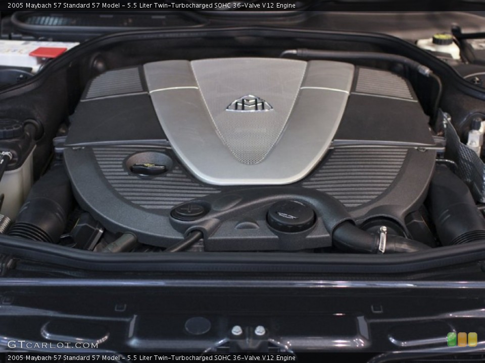 5.5 Liter Twin-Turbocharged SOHC 36-Valve V12 Engine for the 2005 Maybach 57 #62205192