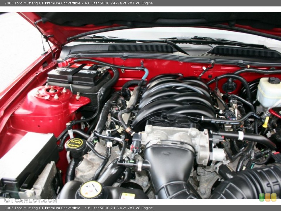 4.6 Liter SOHC 24-Valve VVT V8 Engine for the 2005 Ford Mustang #62258413