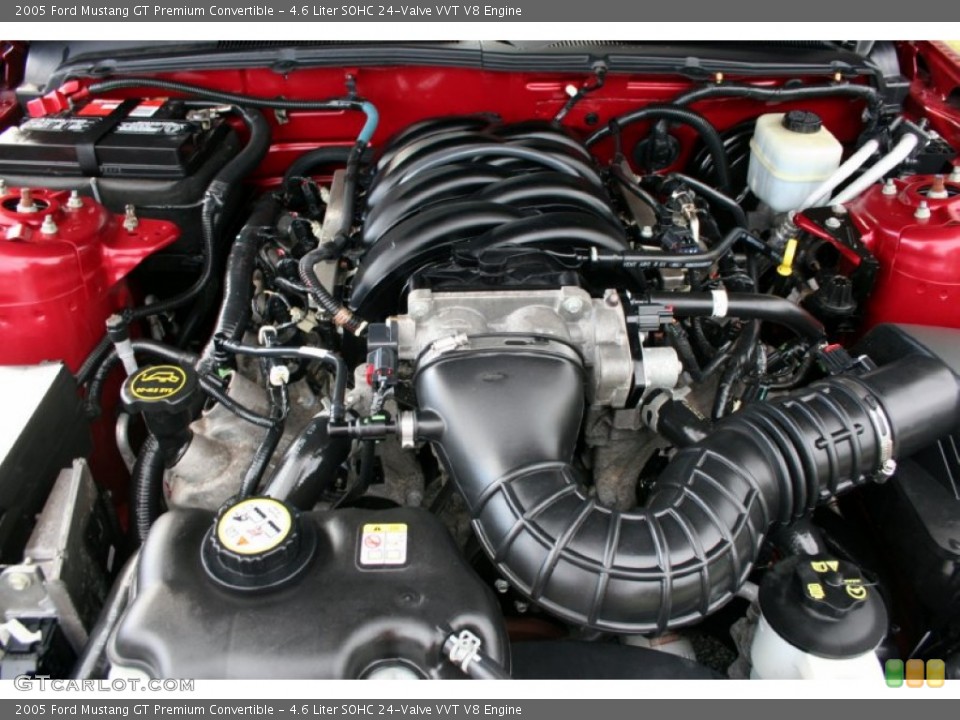 4.6 Liter SOHC 24-Valve VVT V8 Engine for the 2005 Ford Mustang #62258422