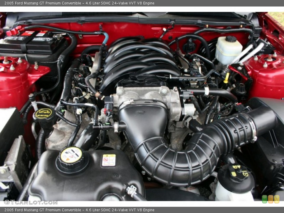 4.6 Liter SOHC 24-Valve VVT V8 Engine for the 2005 Ford Mustang #62258434
