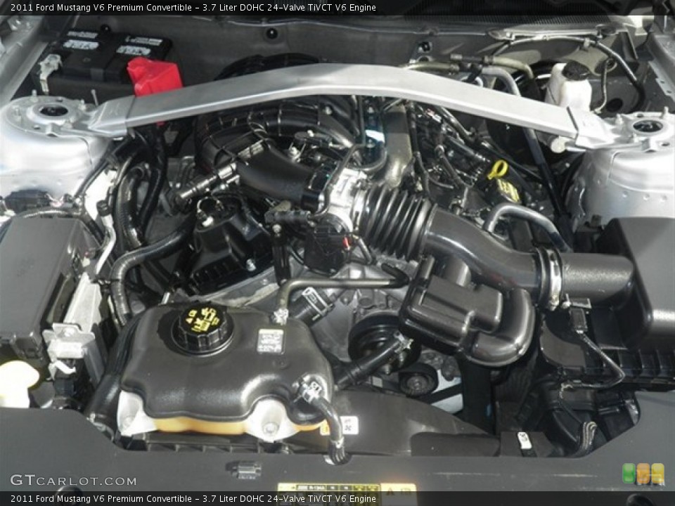 3.7 Liter DOHC 24-Valve TiVCT V6 Engine for the 2011 Ford Mustang #62266213
