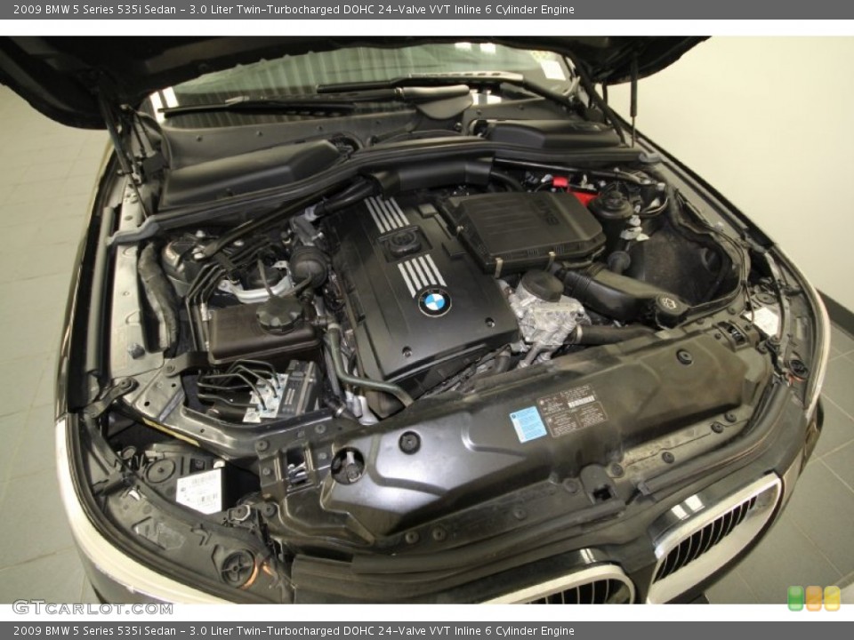 3.0 Liter Twin-Turbocharged DOHC 24-Valve VVT Inline 6 Cylinder Engine for the 2009 BMW 5 Series #62288255