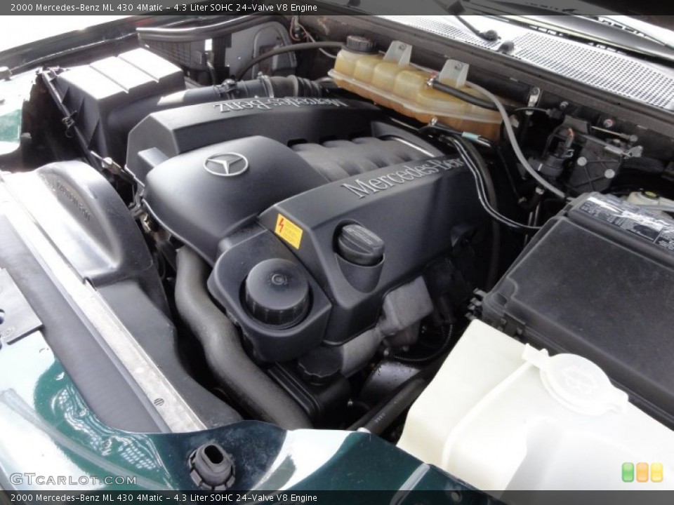 4.3 Liter SOHC 24-Valve V8 Engine for the 2000 Mercedes-Benz ML #62296133