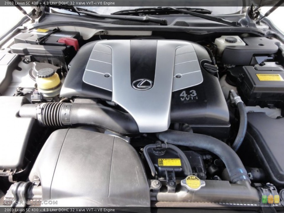 4.3 Liter DOHC 32 Valve VVT-i V8 Engine for the 2003 Lexus SC #62297882
