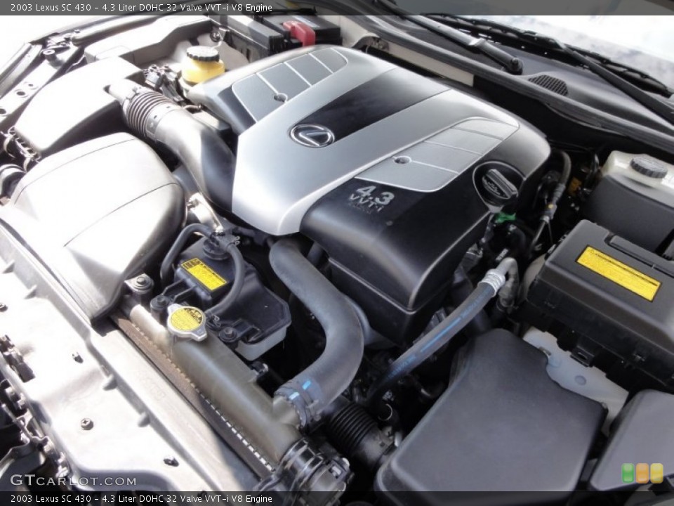 4.3 Liter DOHC 32 Valve VVT-i V8 Engine for the 2003 Lexus SC #62297891