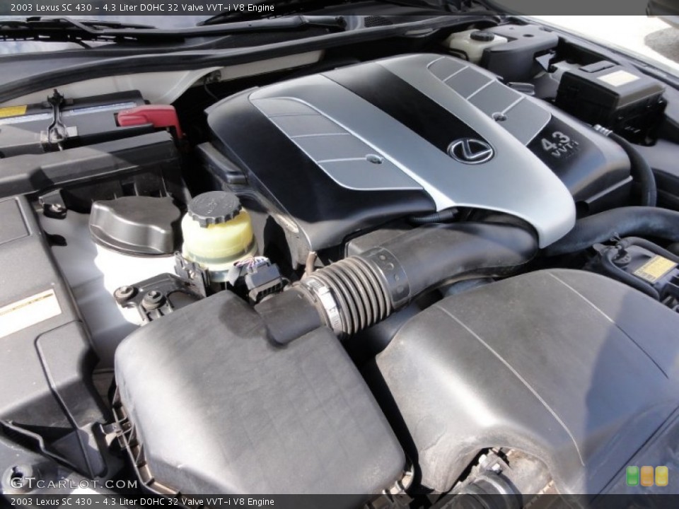 4.3 Liter DOHC 32 Valve VVT-i V8 Engine for the 2003 Lexus SC #62297900
