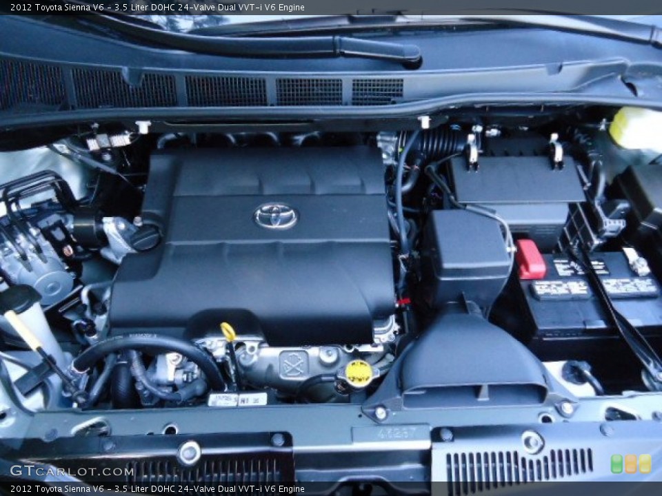 3.5 Liter DOHC 24-Valve Dual VVT-i V6 Engine for the 2012 Toyota Sienna #62299391