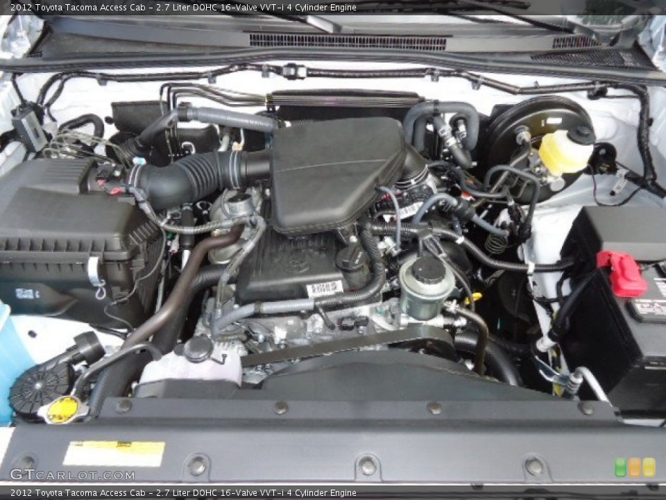 2.7 Liter DOHC 16-Valve VVT-i 4 Cylinder 2012 Toyota Tacoma Engine