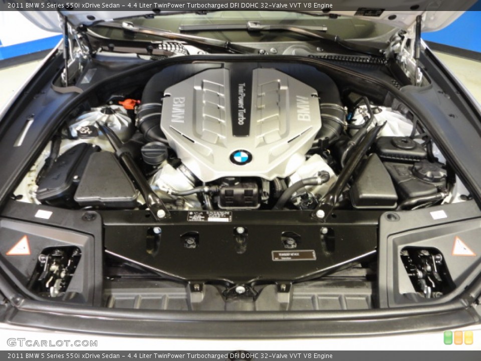 4.4 Liter TwinPower Turbocharged DFI DOHC 32-Valve VVT V8 Engine for the 2011 BMW 5 Series #62351490