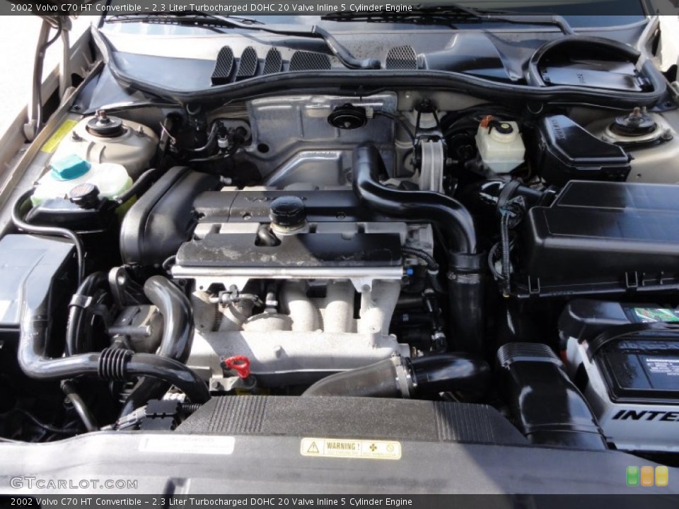 2.3 Liter Turbocharged DOHC 20 Valve Inline 5 Cylinder 2002 Volvo C70 Engine