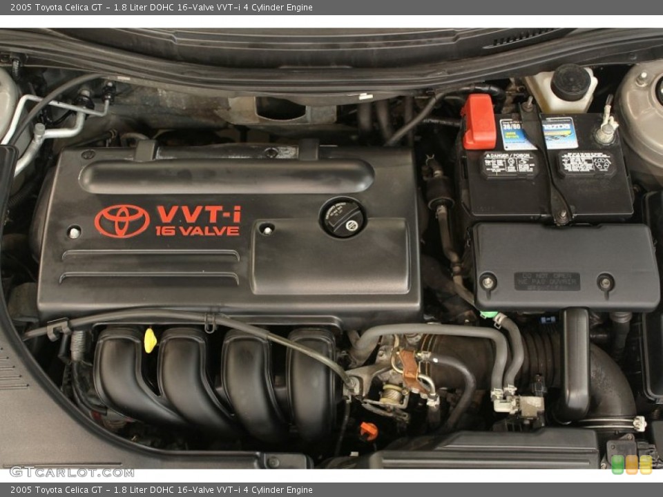 1.8 Liter DOHC 16-Valve VVT-i 4 Cylinder Engine for the 2005 Toyota Celica #62376066