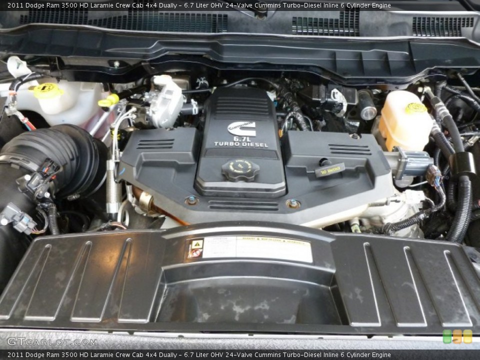 6.7 Liter OHV 24-Valve Cummins Turbo-Diesel Inline 6 Cylinder Engine for the 2011 Dodge Ram 3500 HD #62383638