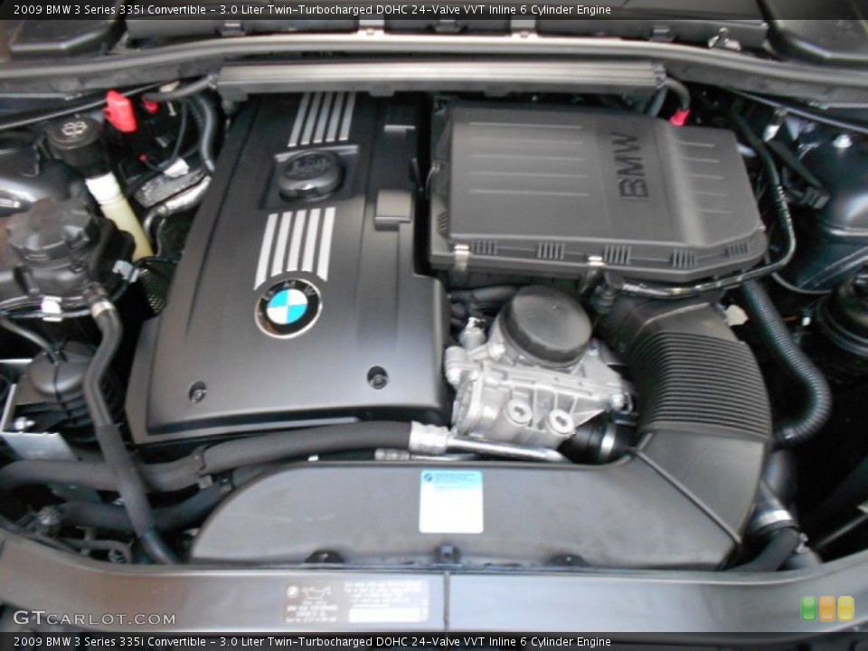 3.0 Liter Twin-Turbocharged DOHC 24-Valve VVT Inline 6 Cylinder Engine for the 2009 BMW 3 Series #62388312