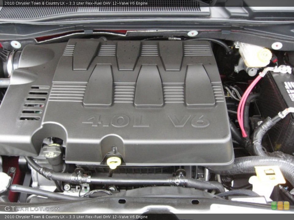 3.3 Liter Flex-Fuel OHV 12-Valve V6 2010 Chrysler Town & Country Engine