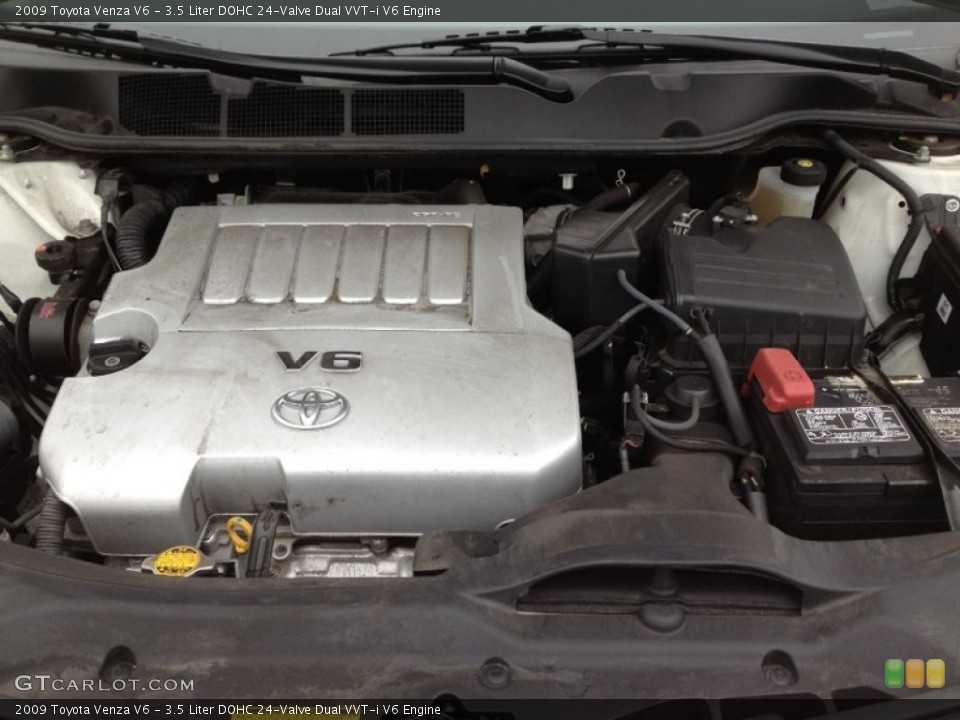 3.5 Liter DOHC 24-Valve Dual VVT-i V6 2009 Toyota Venza Engine