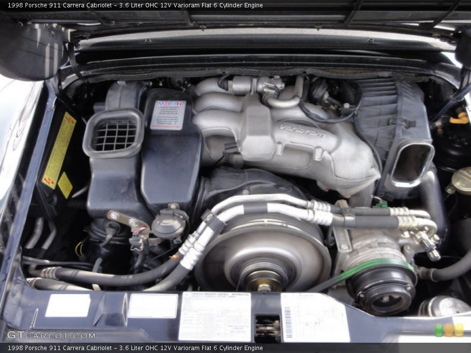 3.6 Liter OHC 12V Varioram Flat 6 Cylinder Engine for the 1998 Porsche 911 #62416143