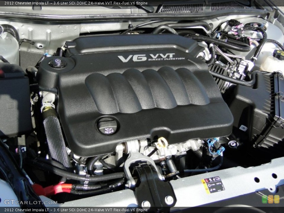 3.6 Liter SIDI DOHC 24-Valve VVT Flex-Fuel V6 Engine for the 2012 Chevrolet Impala #62423529