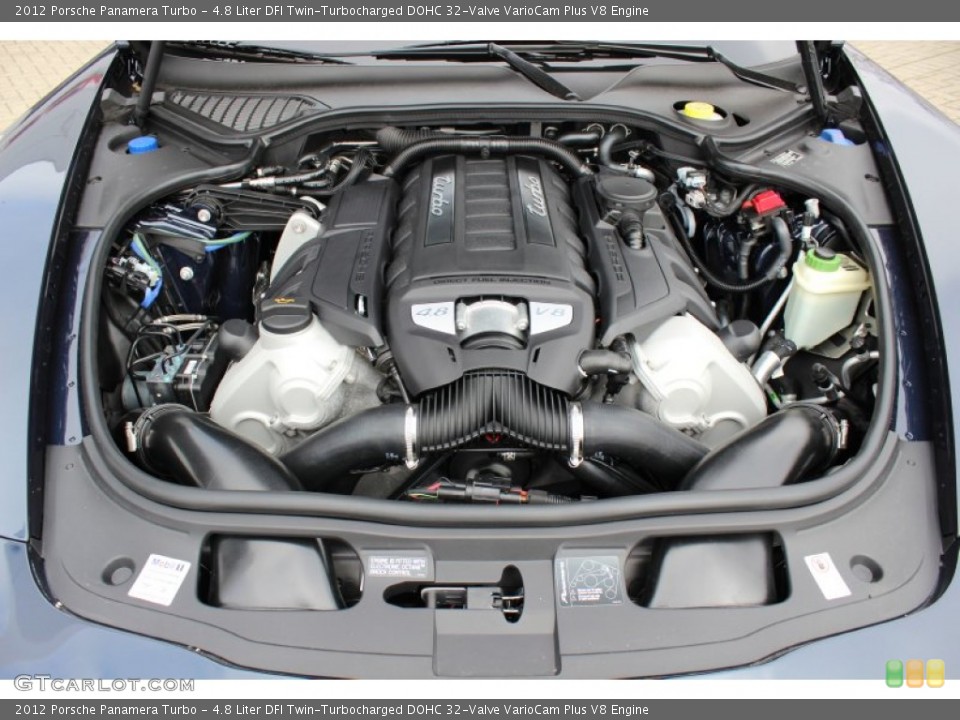 4.8 Liter DFI Twin-Turbocharged DOHC 32-Valve VarioCam Plus V8 Engine for the 2012 Porsche Panamera #62431311
