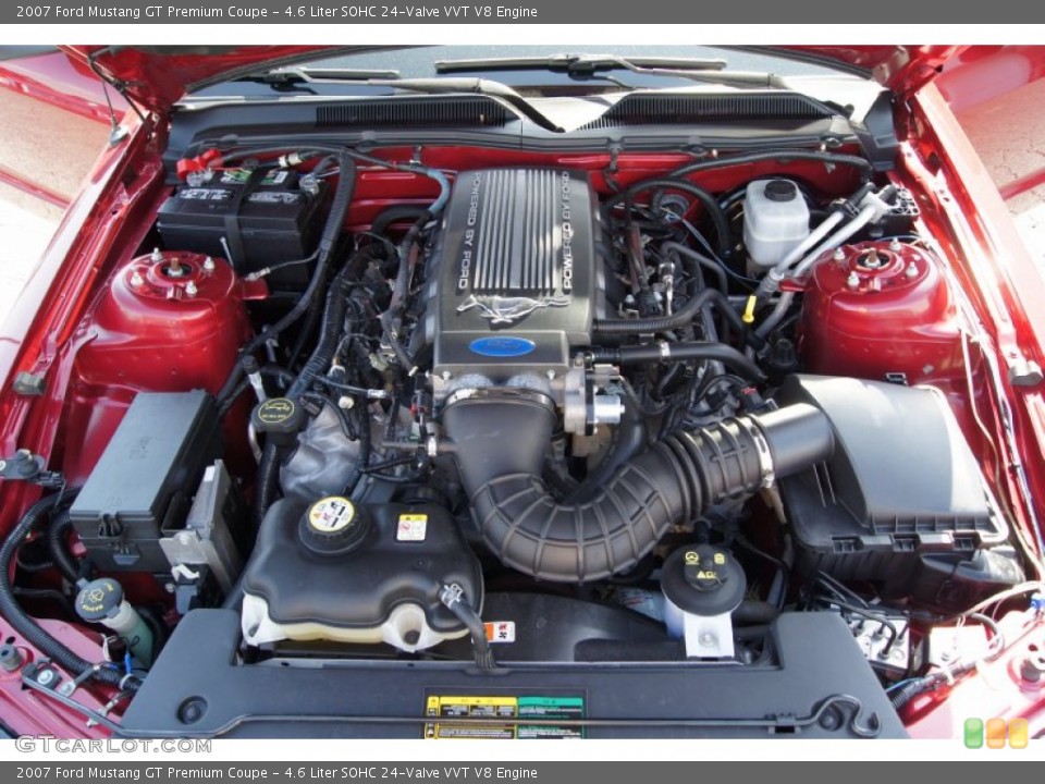 4.6 Liter SOHC 24-Valve VVT V8 Engine for the 2007 Ford Mustang #62442372