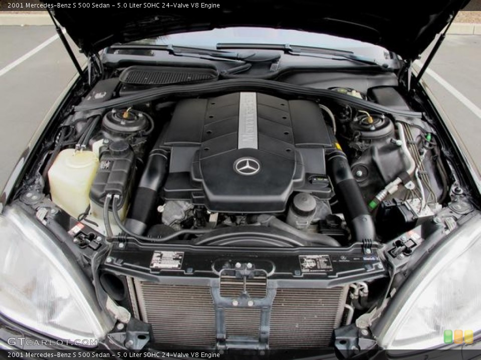 5.0 Liter SOHC 24-Valve V8 Engine for the 2001 Mercedes-Benz S #62452513