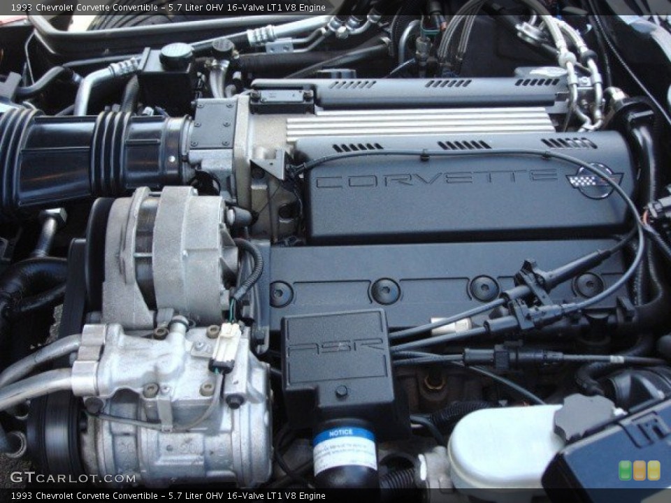 5.7 Liter OHV 16-Valve LT1 V8 Engine for the 1993 Chevrolet Corvette #62461981