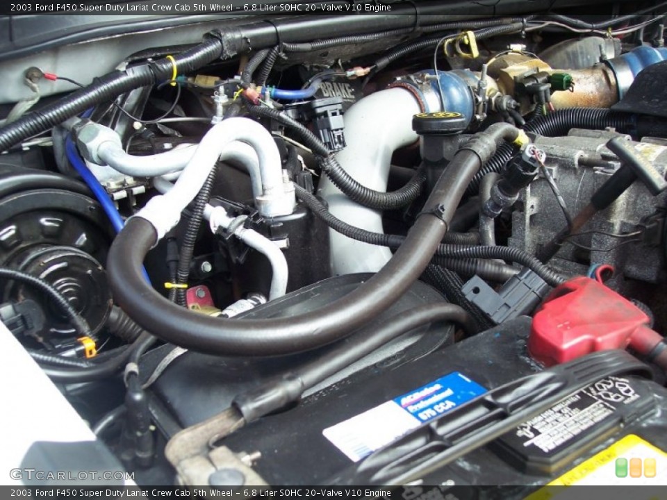 6.8 Liter SOHC 20-Valve V10 Engine for the 2003 Ford F450 Super Duty #62481466